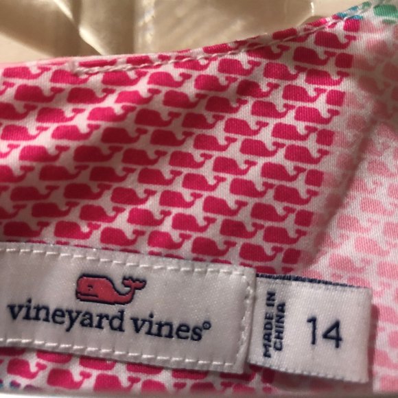 Vineyard Vine Girls Whale Patchwork Shift Dress - Picture 5 of 5